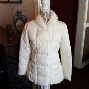 Steve Madden Ivory/Off White Puffer Coat SMALL